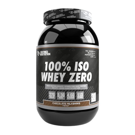 Refined Nutrition 100% Iso Whey Zero 908g Chocolate Milkshake - Sports Supplements at MySupplementShop by Refind Nutrition