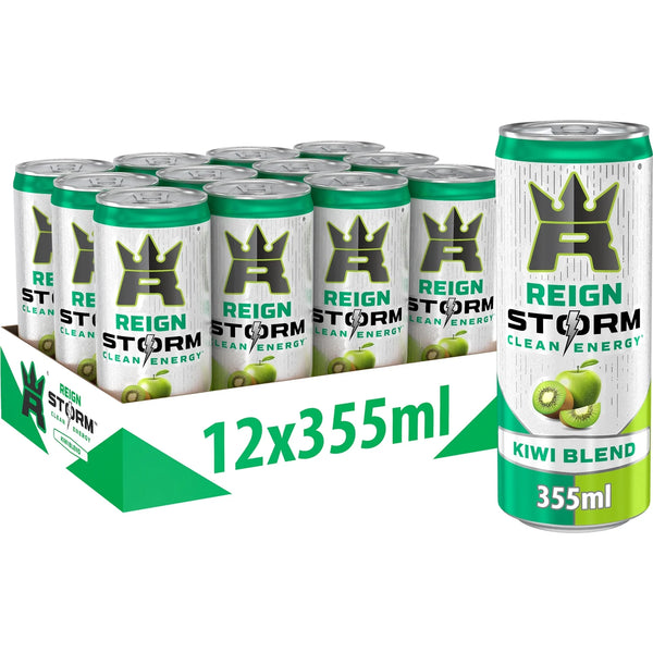 Reign Storm Clean Energy 12x355ml - Kiwi Blend - Energy Drinks at MySupplementShop by Reign Storm