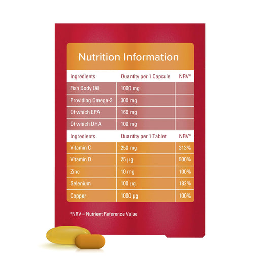 Seven Seas Omega-3 & Immunity Capsules & 60 Tablets - Immune Support at MySupplementShop by Seven Seas