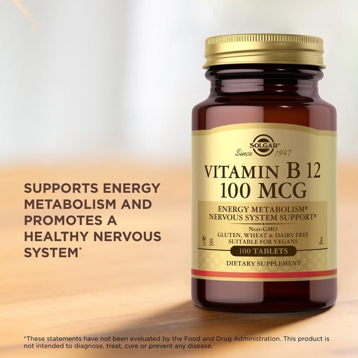 Solgar Vitamin B12 100 mcg 100 Tablets