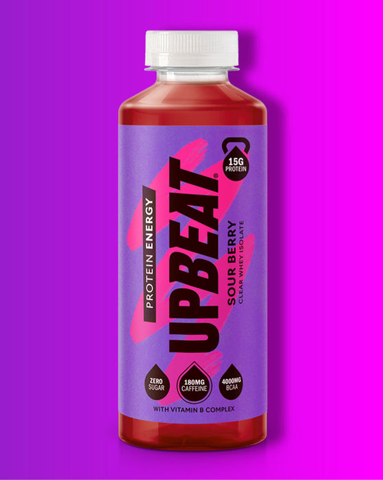 Upbeat Protein Energy 12x500ml - Sour Berry - Whey Proteins at MySupplementShop by Upbeat