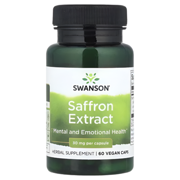 Swanson Saffron Extract 60 Vcaps – Mood & Stress Support with 2% Safranal