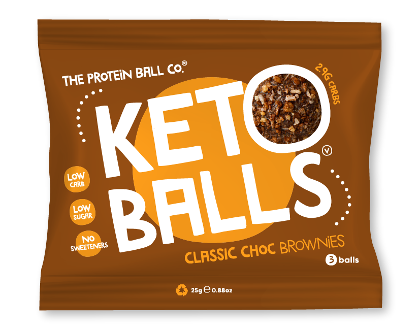 The Protein Ball Co Keto Ball Snack 20x25g - Classic Choc Brownies - High Protein at MySupplementShop by THE PROTEIN BALL CO