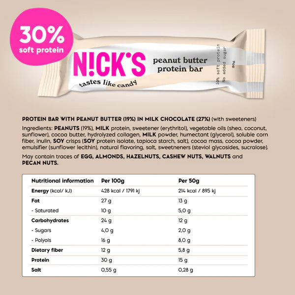 NICK's Protein Bar 12x50g