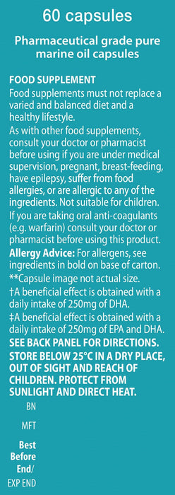 Vitabiotics Ultra Omega 3 High Purity Fish Oil 60 Capsules - Energy & Mind at MySupplementShop by Vitabiotics
