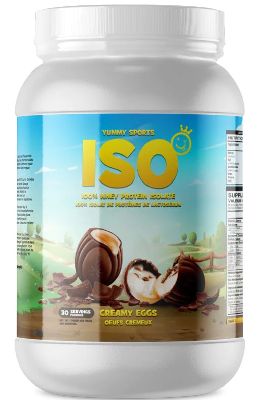 Yummy Sports ISO Tub 30 Servings 960g Creamy Eggs Flavour - Sports Supplements at MySupplementShop by Yummy Sports