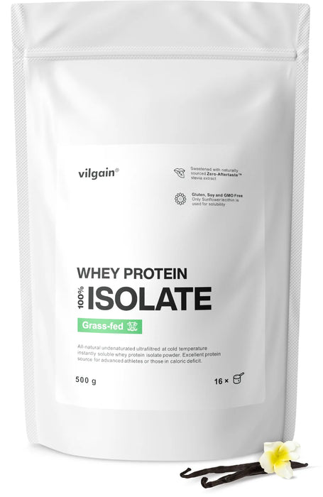 Vilgain Grass-fed Whey Protein Isolate 500g