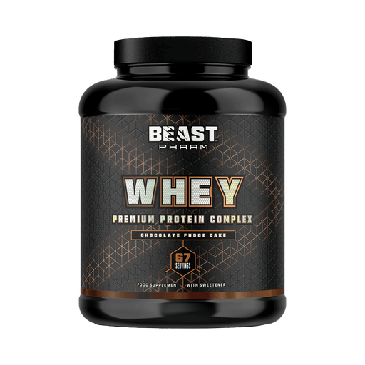 Beast Pharm Whey Protein Powder 2kg | Eddie Hall's Whey - Chocolate Fudge Cake - Protein Supplement Powder at MySupplementShop by Beast Pharm