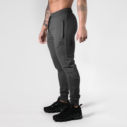 Better Bodies Tapered Joggers V2W Dark Grey Melange - Small - Tapered Joggers at MySupplementShop by Better Bodies