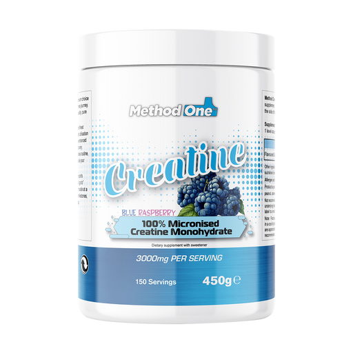 Method 1 Creatine Monohydrate 450g - Blue Raspberry - Sports Nutrition at MySupplementShop by Method 1