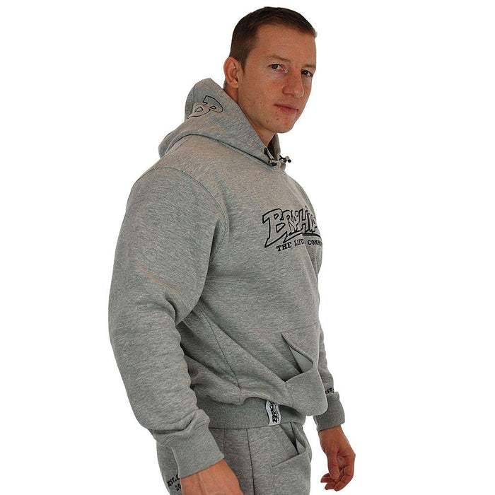 Brachial Hoody Gain - Greymelange - Medium - Hoody at MySupplementShop by Brachial The Lifestyle Company