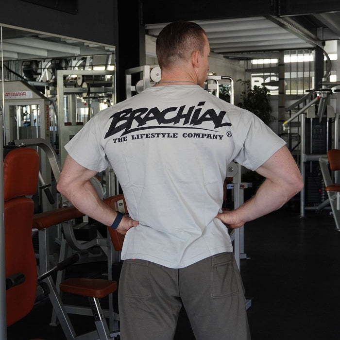 Brachial T-shirt Sky Grey - XL - T-Shirt at MySupplementShop by Brachial The Lifestyle Company