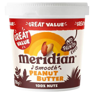 Meridian Protein Peanut Butter Smooth (Palm Oil Free)  700g Peanut Butter - Sports Nutrition at MySupplementShop by Meridian Free) 700g Peanut Butter