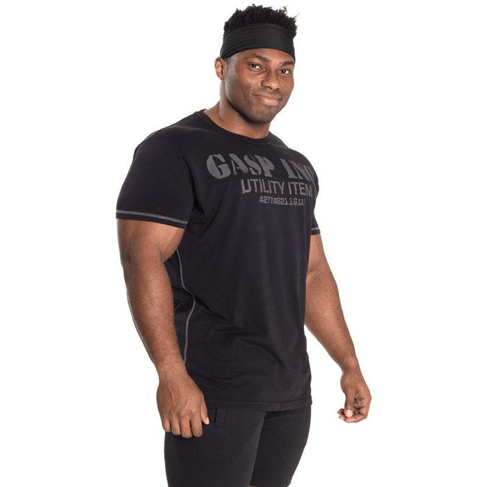 GASP Basic Utility Tee - Black - XL - T-Shirt at MySupplementShop by Gasp