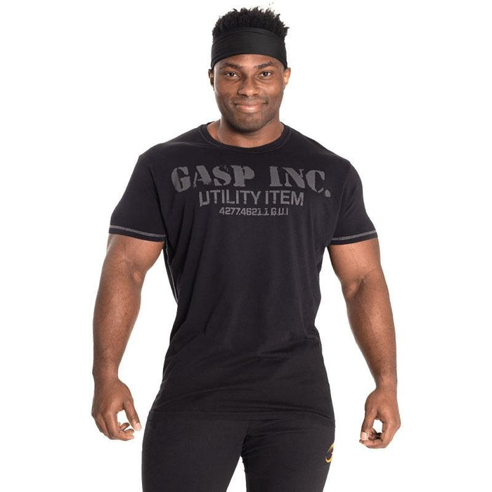 GASP Basic Utility Tee - Black - T-Shirt at MySupplementShop by Gasp