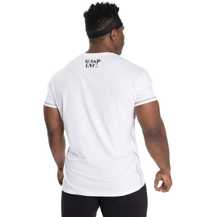 GASP Basic Utility Tee - White - T-Shirt at MySupplementShop by Gasp