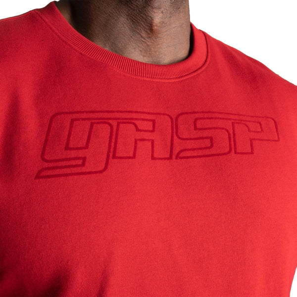 GASP Division Crewneck Chilli Red - Medium - Crewneck at MySupplementShop by Gasp