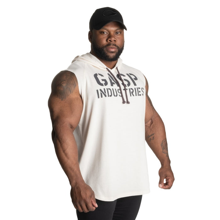 GASP Thermal SL Hoodie - Off White - Medium - Thermal SL Hoodie at MySupplementShop by Gasp