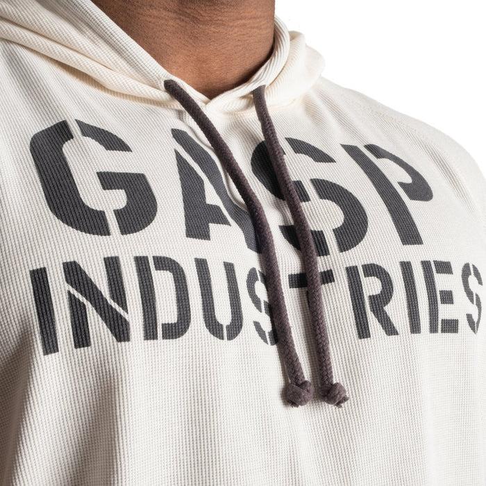 GASP Thermal SL Hoodie - Off White - Thermal SL Hoodie at MySupplementShop by Gasp