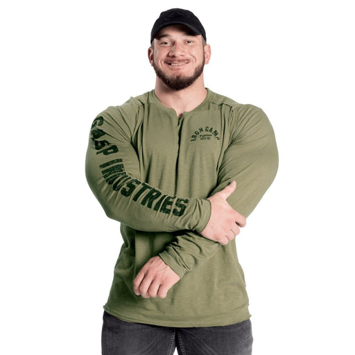 GASP Throwback LS Tee - Wash Green - XXXL - Throwback LS Tee at MySupplementShop by Gasp