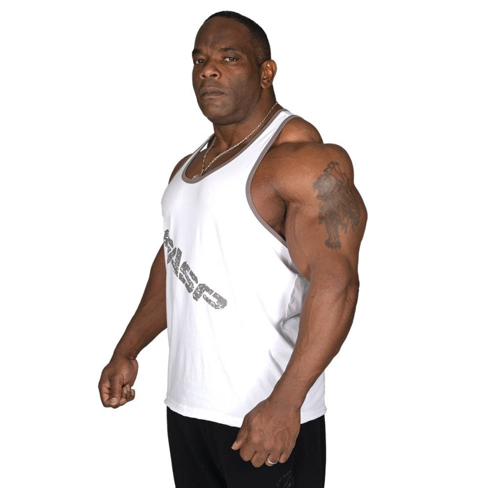 GASP Vintage T-Back - White - XXL - Vintage T-Back at MySupplementShop by Gasp