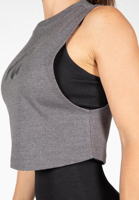 Gorilla Wear Addison Drop Armhole Tank Top Grey - Tank Top at MySupplementShop by Gorilla Wear