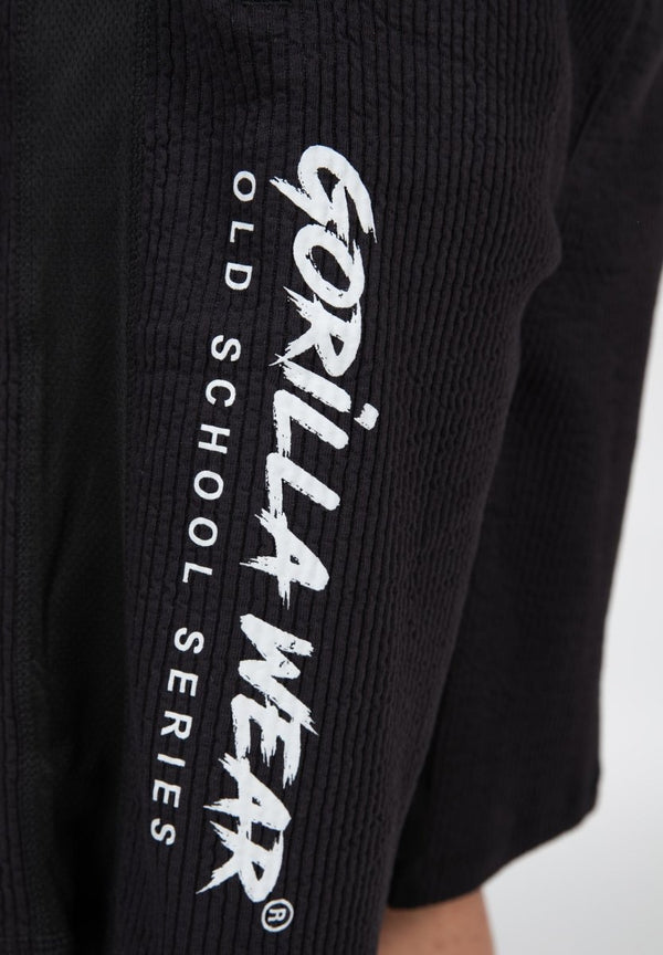 Gorilla Wear Augustine Old School Shorts - Black - Large/XL - Shorts at MySupplementShop by Gorilla Wear