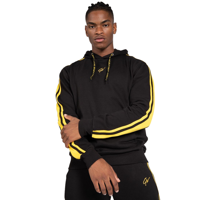 Gorilla Wear Banks Oversized Hoodie - Black/Yellow