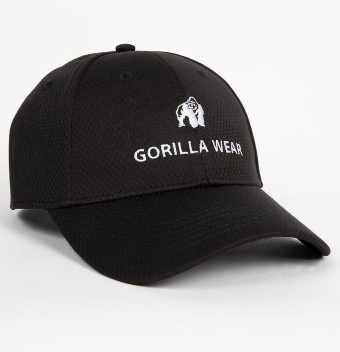 Gorilla Wear Bristol Fitted Cap - Black - Black - Cap at MySupplementShop by Gorilla Wear