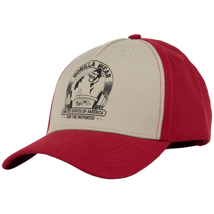 Gorilla Wear Buckley Cap - Red/Beige