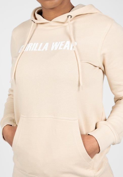 Gorilla Wear Charlotte Hoodie - Beige - Small - Hoodie at MySupplementShop by Gorilla Wear