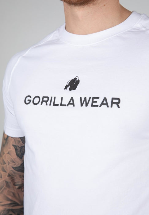 Gorilla Wear Davis T-Shirt White - Small - T-Shirt at MySupplementShop by Gorilla Wear