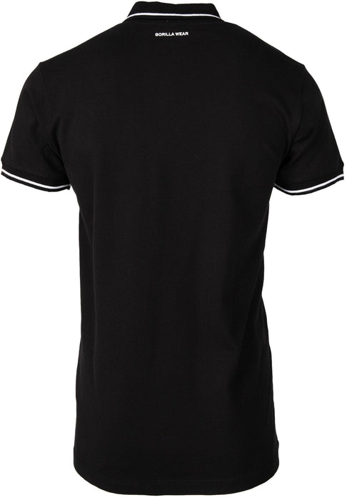 Gorilla Wear Delano Polo Black/White - Polo at MySupplementShop by Gorilla Wear