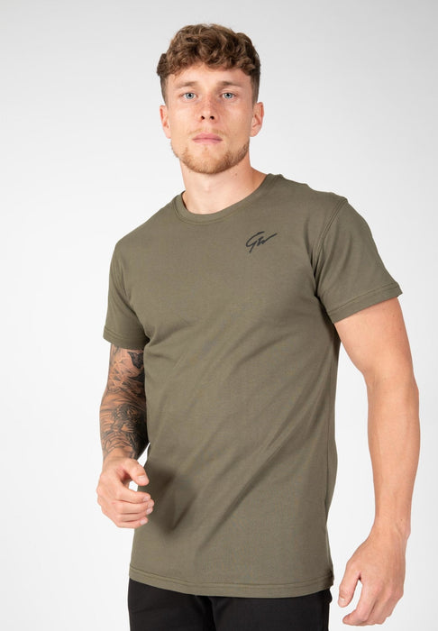 Gorilla Wear Johnson T-Shirt - Army Green - T-shirt at MySupplementShop by Gorilla Wear