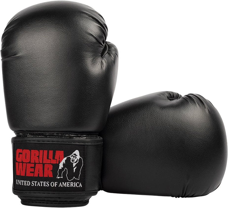 Gorilla Wear Mosby Boxing Gloves - Black - Boxing Gloves at MySupplementShop by Gorilla Wear