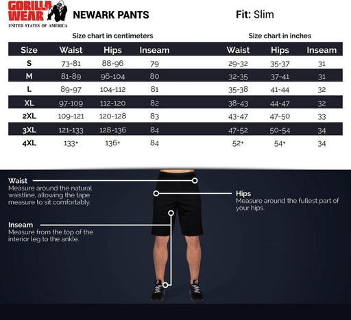 Gorilla Wear Newark Pants - Black - Small - Pants at MySupplementShop by Gorilla Wear