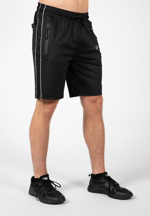 Gorilla Wear Wenden Track Shorts Black/White - Track Shorts at MySupplementShop by Gorilla Wear