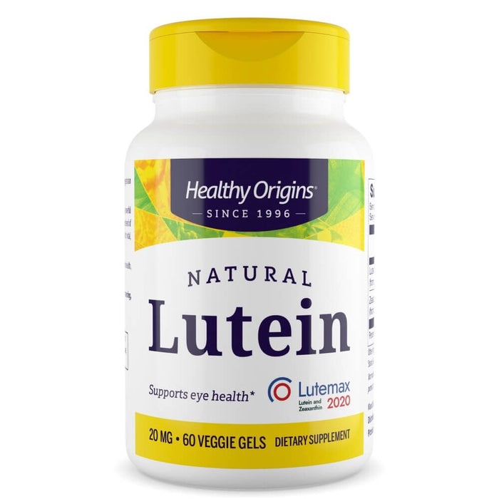 Healthy Origins Lutein 20mg 60 Veggie Softgels - Eyes & Vision at MySupplementShop by Healthy Origins