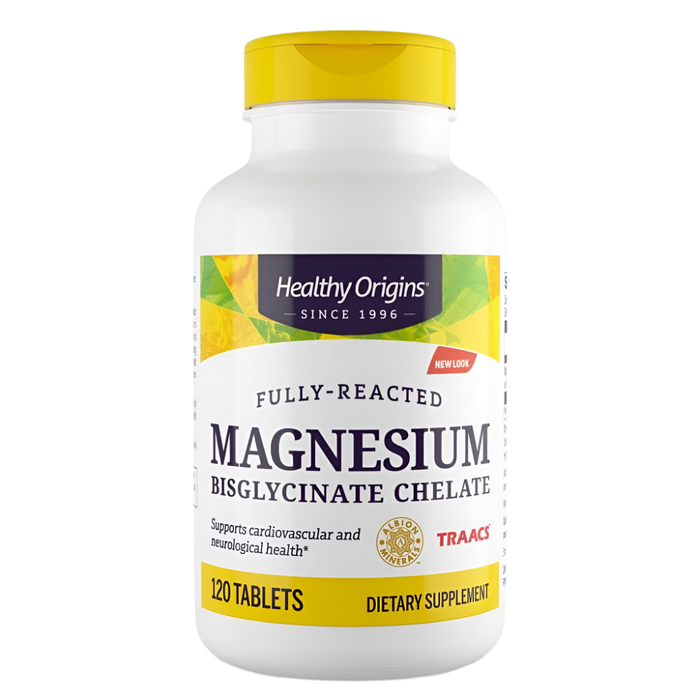 Healthy Origins Magnesium Bisglycinate Chelate 120 Tablets