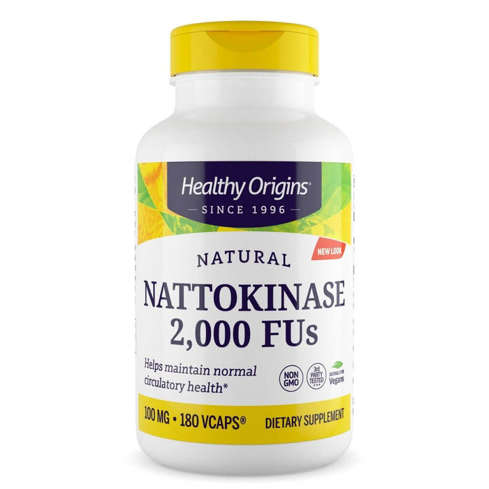 Healthy Origins Nattokinase 2000 FUs 180 Veg Capsules - Heart Health at MySupplementShop by Healthy Origins