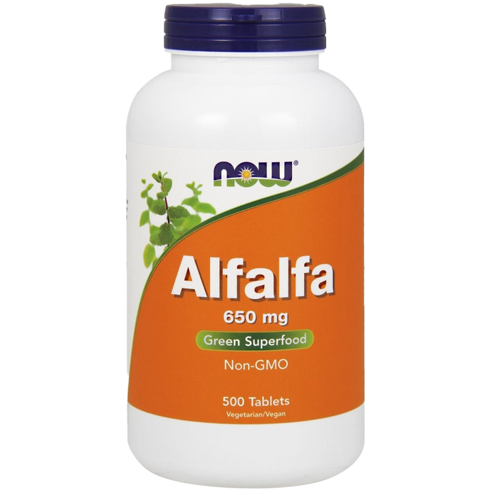 NOW Foods Alfalfa, 650mg - 500 tablets