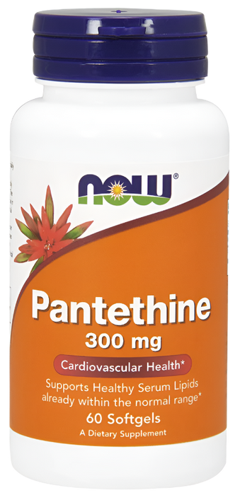 NOW Foods Pantethine, 300mg - 60 softgels