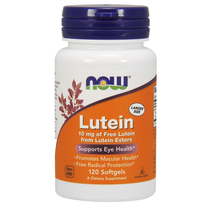 NOW Foods Lutein, 10mg - 120 softgels