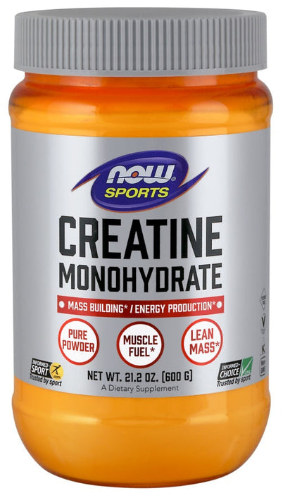 NOW Foods Creatine Monohydrate, Pure Powder 600g 120 Servings - Creatine Powder at MySupplementShop by NOW Foods