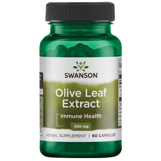 Swanson Olive Leaf Extract, 500mg - 60 caps