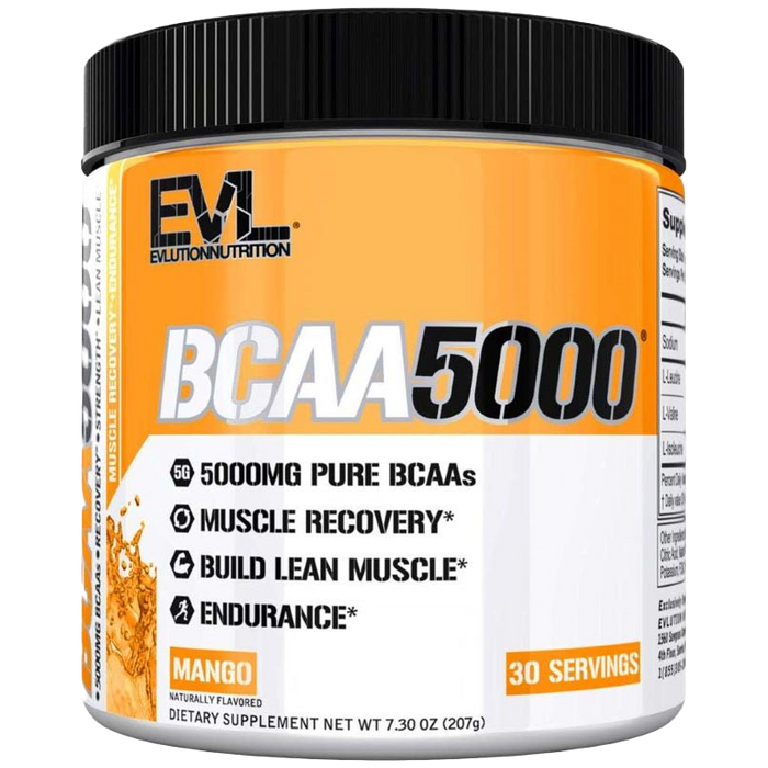 EVLution Nutrition BCAA 5000, Mango - 207 grams