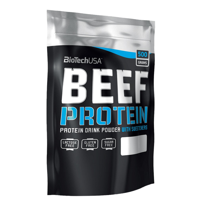 BioTechUSA Beef Protein, Strawberry - 500 grams