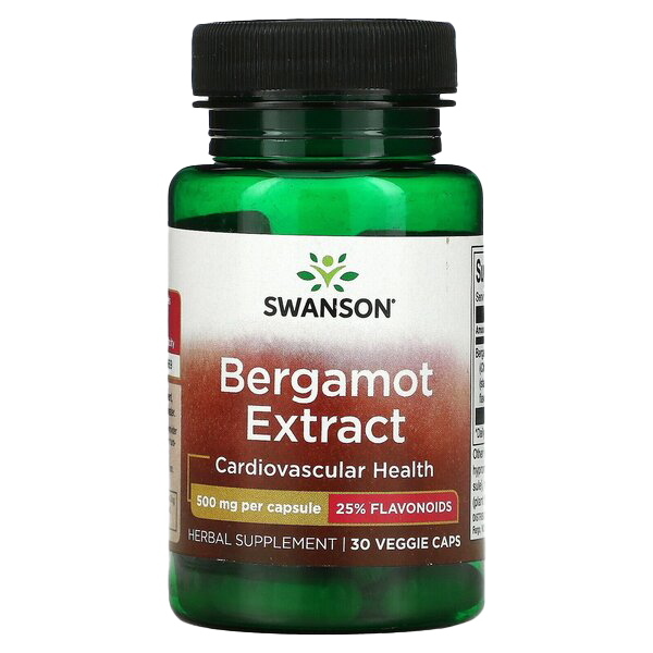 Swanson Bergamot Extract, 500mg - 30 vcaps