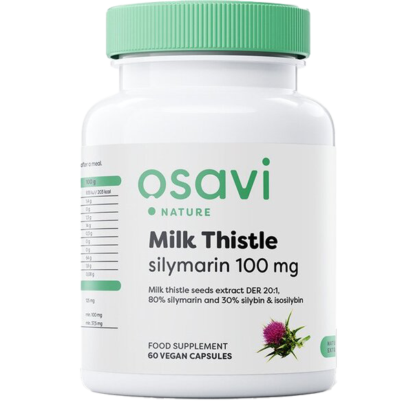 Osavi Milk Thistle, Silymarin 100mg - 60 vegan caps