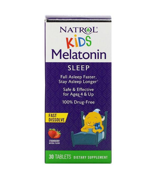 Natrol Kids Melatonin, Strawberry - 30 tabs - Sports Nutrition at MySupplementShop by Natrol